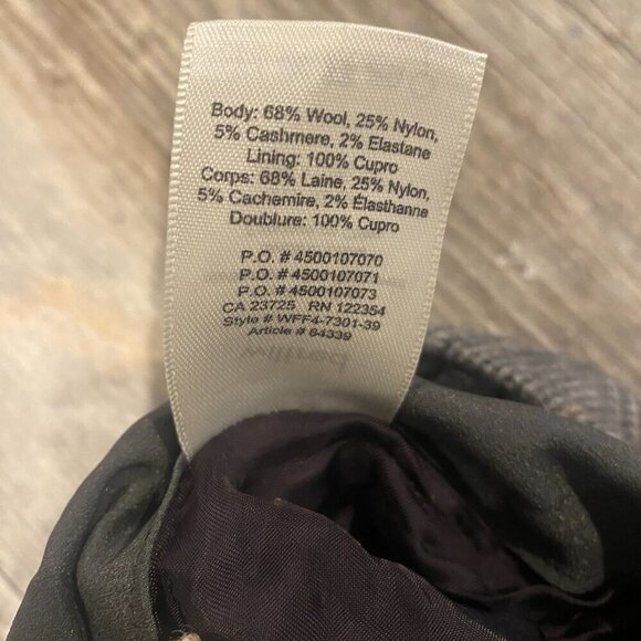 Wilfred Faux Wrap Mini Skirt Grey Plaid Wool Blend Lined Womens Size 2 - Picture 5 of 5